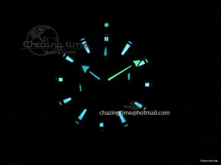 0115 Planet Ocean Master Chrono 45mm SS OM 1:1 Best Edition Black Dial Orange 12 On Rubber Strap A Durable 8169